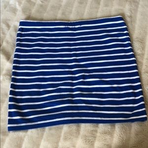 Forever21 blue striped skirt